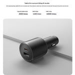 Xiaomi 100W 2-Port USB PD Car Charger Adapter USB-A+USB-C Support PD3.0 QC3.0 UFCS1.0 Fast Charging for iPhone 17 17Pro 16 Pro Max 15 14 13 for Huawei Mate XTs for OPPO for VIVo