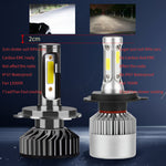 LinkMejor 12V H4 H7 H11 COB LED Car Headlight Bulbs Super Bright Modified Auto Light F2