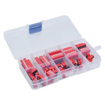 45Pcs Dip Switch Kit 2.54mm Toggle Switch Red Snap Switches Mixed Kit In Box 1 2 3 4 5 6 7 8 10 Way Combination Set