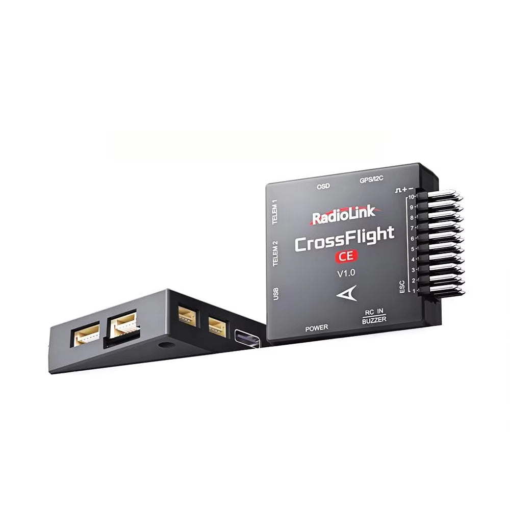 LinkMejor CrossFlight-CE 2-12S Flight Controller 5.3V BEC Output Support 10-channel PWM Output Build-in OSD for RC FPV Racing Drones