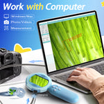 HM020C Handheld Digital Microscope HD IPS 2.0 Screen 8 LED Adjustable Lights Type-C Interface Automatic White Balance and Exposure Multilingual Support