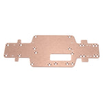 LinkMejor 284161 1/28 RC Car Metal Chassis Bottom Plate 2555 Vehicles Models Spare Parts