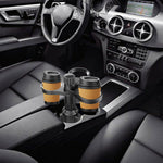 3 in 1 Car Cup Holder Expander Multifunctional Car Central Control Cup Holder Beverage Holder 360 Degree Rotation for Auto Automotive Truck RV