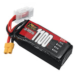 LinkMejor Power 3S 11.4V 1100mAh 60C 12.54Wh LiPo Battery XT30 Plug for RC Drone FPV Racing