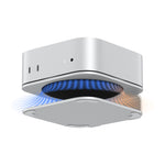 S60 Aluminum Cooling Stand Desktop for MacMini M4 M4 Pro 3mm Thickness Airflow Heat Dissipation Dock