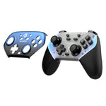 LinkMejor Super Nova Tri-mode Game Controller with RGB Light Hall Effect Joysticks and Triggers Six-axis Gamepad Built-in Dual Asymmetric Rumble Motors 1KHz Polling Rate Programmable Rear Buttons for PC Laptop Computer