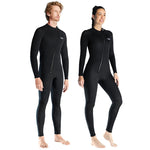 LinkMejor 3mm Warm Neoprene Long Sleeve Wetsuit High Elasticity Wear-resistance Diving Suit Thermal Suit for Surfing Snorkeling Diving Swimming