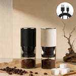 Comfook Portable Electric Coffee Grinder Adjustable Grinding Levels 1200mAh Rechargeable Espresso Bean Grinder for Kitchen Use