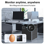 W10 1080P HD Wireless Security Camera 2.4GHz WiFi Night Vision Motion Alert 130° Wide Angle Smart Home Surveillance Cam Magnetic Mounted