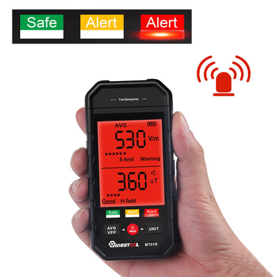 LinkMejor MT01R 3-inch Electromagnetic Radiation Tester Electric Field & Magnetic Field Detection Radiation Status Rapidly Assess
