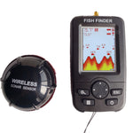 Wireless Sonar Fish Finder Portable 100m Range 2-120ft Depth LCD Display 125KHz Frequency Ice Fishing Accessories