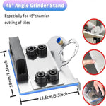 Stainless Steel Angle Grinder Stand Universal Φ100 Tile Cutting Tool 45 Degree Chamfering Bracket Adjustable Holder for Ceramic Tile Cutting