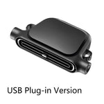 KLX09 Car Seat Fan 3000mAh Battery 3-Speed Adjustable Type-C Charging Hidden Headrest Mount Dual-Duct Turbo Cooling Fan