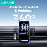LinkMejor CD277 15W Magnetic Wireless Charger Car Phone Holder Fast Wireless Charging Bracket Car Air Vent Compatibility for Smart Phones for iPhone 17 17Pro 16 Pro Max 15 14 for Xiaomi 17pro for Huawei Mate XTs for OPPO