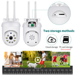 2MP 1080P HD Camera WIFI PTZ Control Video Surveillance Cameras  Wireless Connect 360° Panoramic Two-way Conversation