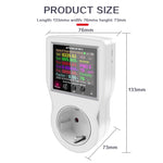 LinkMejor Digital Wattmeter EU Plug 220V AC Power Meter Electricy consumption Energy Meter Power Kilowatt Wattage Electricity Meter