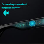 SG-13 Pro Smart Audio Glasses Air Conduction Technology Glasses with Voice Assistant Touch Control UV Protection 360° Surround Sound Hands Free Call Smart Sunglasses