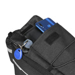 LinkMejor Bicycle Rear Seat Bag Waterproof Pannier Trunk Bags Back Rack Rear Seat Bag Multifunctional Cycling Luggage Shoulder Handbag