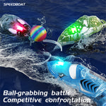 JJRC S21 RTR 2.4G Mini RC Boat Stunt Roll Marine Animal Series Speedboat 360° Rotation LED Lights Vehicles Models Waterproof Toys
