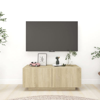 TV Cabinet Sonoma Oak 39.4"x14"x16" Chipboard
