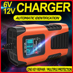 Fully Automatic Smart Car Battery Charger with LCD Display For 6V/12V 2AH-20AH Application Of Lead Acid Battery