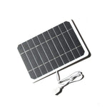 205*140MM 5V 5W Solar Panel High Power For Mobile Phone USB Solar Power Bank Battery Solar Charger Camping