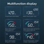 LinkMejor M22 Universal Car HUD Multifunctional Display Head-Up Display GPS Speedometer Compass USB Rechargeable