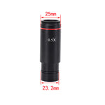 3Pcs HAYEAR 0.5X C Mount Microscope Adapter 30.5mm 30mm Electronic Eyepiece Reduction Lens 0.5X Microscope Relay Lens for Microscope CCD Camera