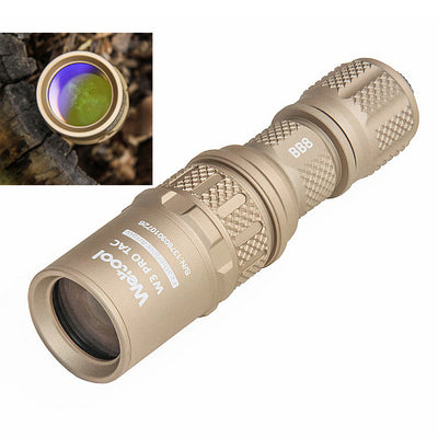 Weltool W3 Pro TAC Mini LEP Flashlight 1479M Long Range 930 Lumens IP67 Waterproof Power by 18350 Battery Rechargeable Tactical Flashlight