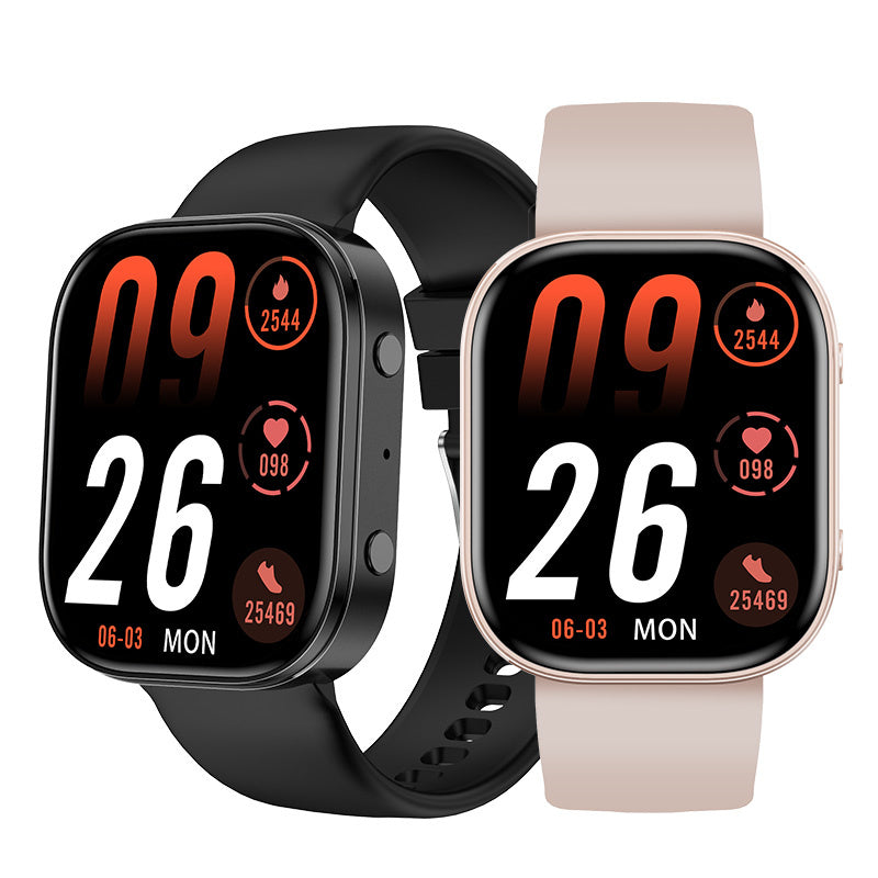 Y3 1.88-inch HD Screen bluetooth Call Heart Rate Blood Oxygen Monitor Sleep Monitoring Breathing Exercise Multi-sport Modes IP67 Waterproof Smart Watch