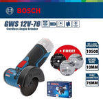 LinkMejor 12V-76 for Bosch Brushless Angle Grinder Cordless EC Motor High Speed 19,500RPM Cutting Disc 76mm Lithium Ion Power Versatile