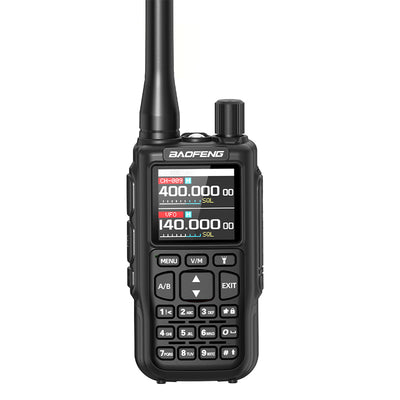 LinkMejor MINI5 Walkie Talkie 2200mAh Battery 999 Channels Type-C Fast Charging bluetooth APP Programming NOAA Weather Alert Emergency Two-Way Radio