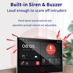 Tuya Smart Home Security Alarm System 4G WiFi Wireless 7-inch Screen Real-time Monitoring Instant Notification Voice Activation