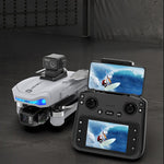 LinkMejor X40 PRO GPS 5G Digital FPV with 5.6inch LCD Screen Controller 1080P HD Dual Camera 3-Axis EIS Gimbal 360° Obstacle Avoidance 248g Brushless Foldable RC Drone Quadcopter RTF
