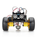 LinkMejor 2WD Ultrasonic Obstacle Avoidance Car Starter Robot Kit for Programming Educational Project