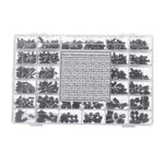 Aemedy® 1000pcs 36 Values 0.1uF 50V-1000uF 16V Capacitors 4.7UF 10UF 22UF 33UF 47UF Electrolytic Capacitor Assortment Box Kit