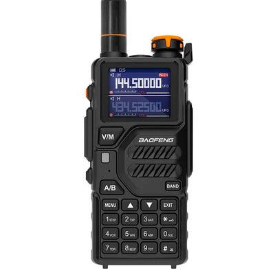 LinkMejor K5 Plus Dual Band High Power Walkie Talkie Long Range 2500mAh Rechargeable NOAA Two-way Radio Portable Transceiver EU Plug