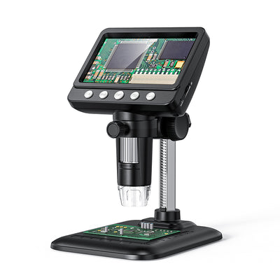 Digital Microscope 4.3inch Screen 50-1000X Magnification 2MP Resolution Long-Lasting 2000mAh Battery Ideal for Detailed Exploration and Research