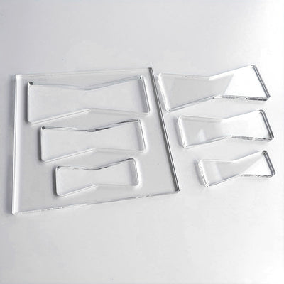 Butterflies Router Template Set Transparent Acrylic Butterflies Template Multiple Sizes Thick Clear Router Template for Precise Woodworking and Crafting