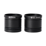 3Pcs HAYEAR 0.5X C Mount Microscope Adapter 30.5mm 30mm Electronic Eyepiece Reduction Lens 0.5X Microscope Relay Lens for Microscope CCD Camera