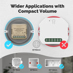 MOES WM-108-M WiFi Tuya Smart Curtain Switch Module 90-250V AC App Remote Motor Steering Calibration Smart Home Automation Voice Control with Alexa Google Assistant