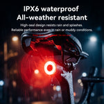 LinkMejor Q1 Ultra RGB Bike Taillight Waterproof Brake Sensing Bike Rear Light 300mAh Battery Type-C Rechargeable Cycling Safe Taillight