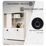 LinkMejor HF-M3 Tuya Smart Fingerprint Lock Drawer Lock Intelligent Electronic Furniture Locker Lock suitable for Thickness 14-21mm