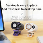 X30 Refrigeration Clip Fan Semiconductor Ice Cooling Turbo Motor 18000 RPM 1800mAh 5W Stepless Speed Smart Display 360 Degree Rotation