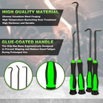 10pcs Chrome Vanadium Steel Seal Hook Driver Puller Set Ergonomic Glue-Coated Handle ASME Standard Premium Canvas Bag