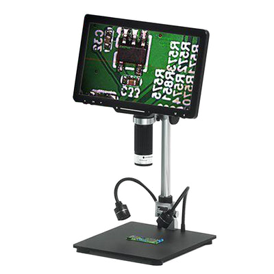 LP101 10.1 Inch Digital Microscope Industrial ,Adjustable Angle Wireless Remote Control Coin Identification Touch Dimming