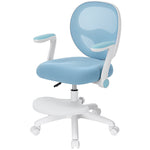 LinkMejor Kids Desk Chair Ergonomic Study Chair with Flipped Armrest Adjustable Height Swivel Computer Chair with Footrest for 4-12 Years Boys Girls Children