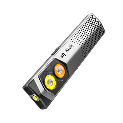 LinkMejor Rechargeable LED Multiple Colors Flashlight with Magnet and Hook Life Waterproof With Red light Power Bank Repairing Work Emergency Lantern
