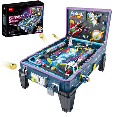 LinkMejor 60526 Pinball Table Technical MOC Idea Light Music Game Machine Building Block Brick Assembly Kit Kids Christmas Gift