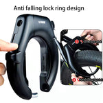 LinkMejor Bike Lock Bicycle Horseshoe Claw Anti-Theft Lock Password General Road MTB Alloy Steel Bicycle Lock
